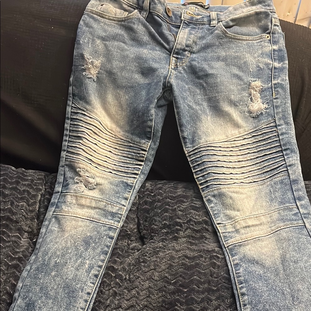 South Pole Distressed Blue Denim Jeans